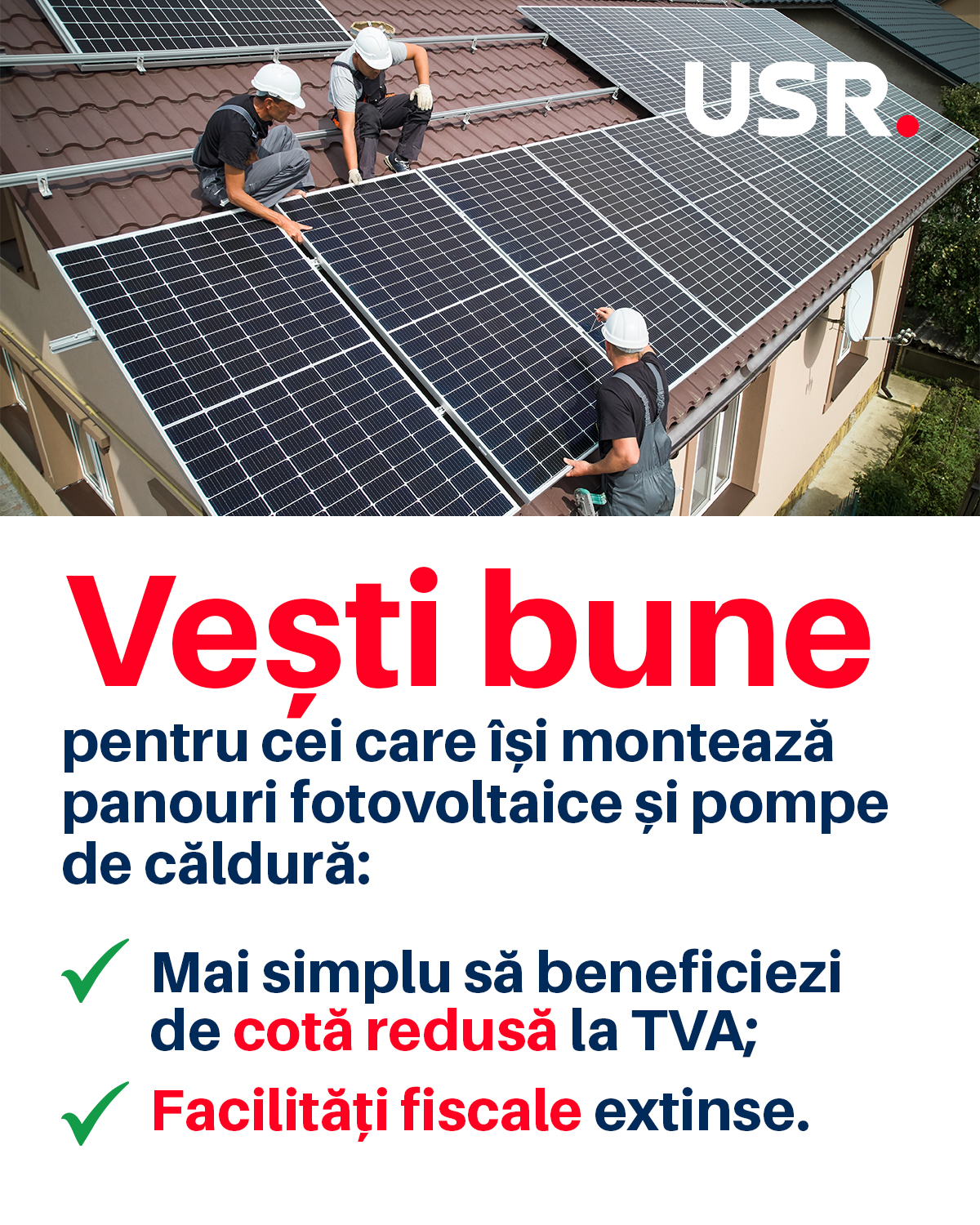 Vesti bune pentru cei care isi monteaza panouri fotovoltaice usrmiroslava.ro